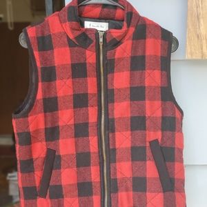 Plaid vest